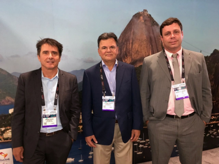 Américo Relvas, Luiz Antonio Cerqueira e Alexandre Gomes, do Pier Mauá Américo Relvas, Luiz Antonio Cerqueira e Alexandre Gomes, do Pier Mauá