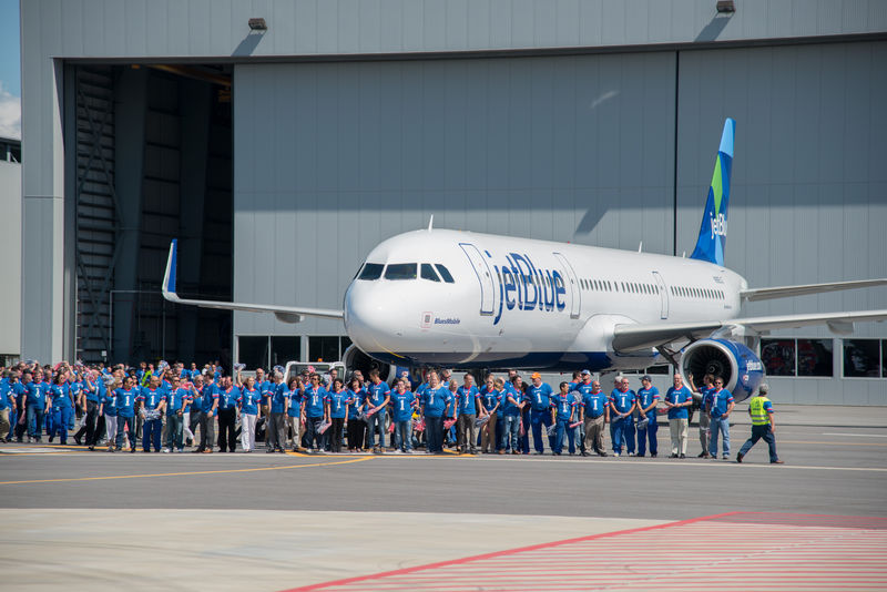 Todo o staff da Airbus nos EUA participou da cerimônia