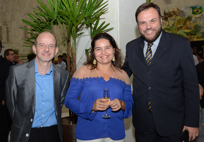 Abraham Guruitch, da Ecologi Turismo, Líbia Macedo, do Conceito Lazer, e João Bueno, da ABR Abraham Guruitch, da Ecologi Turismo, Líbia Macedo, do Conceito Lazer, e João Bueno, da ABR