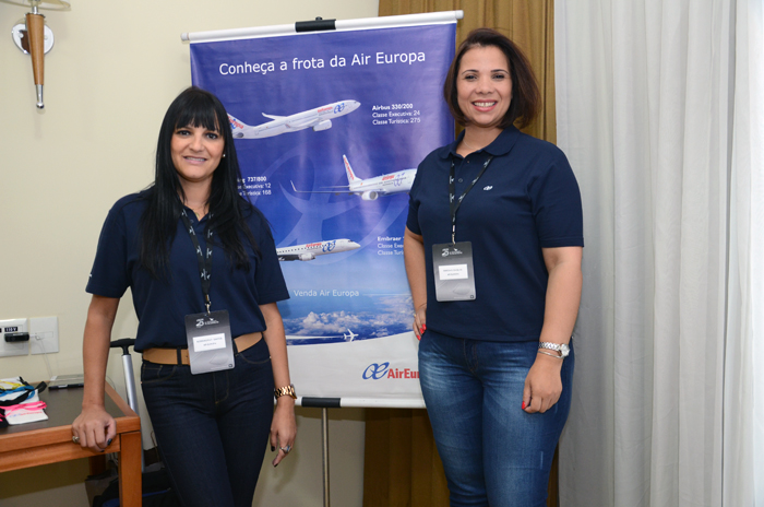 Alessandra Feitosa e Marcia da Silva, da AirEuropa