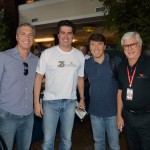 Alex Calabria, da Royal Caribbean, Juarez Cintra Neto, da Ancoradouro, Ricardo Amaral, da Royal Caribbean, e Juarez Cintra Filho, da Ancoradouro