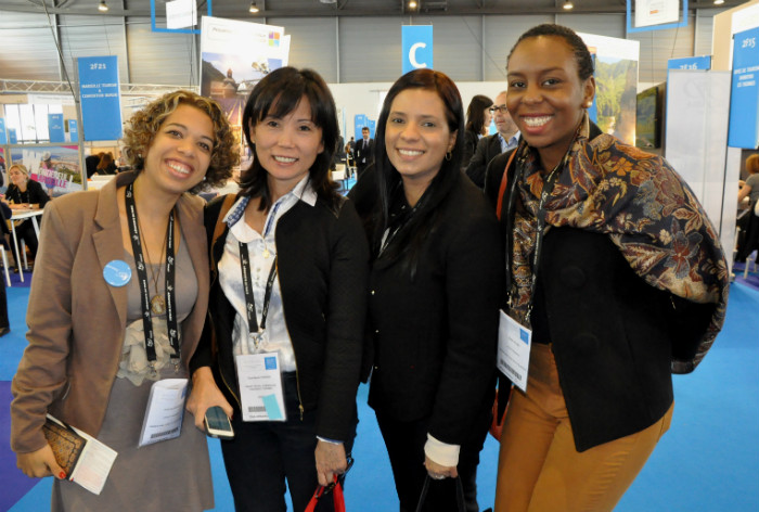 Amanda Barbosa (Atout France), Harumi Yoshida (Hikari Travel), Bruna Dubeaux (Quickly Travel) e Beatriz Alves (Atout France) Amanda Barbosa (Atout France), Harumi Yoshida (Hikari Travel), Bruna Dubeaux (Quickly Travel) e Beatriz Alves (Atout France)