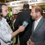 Anderson Masetto, do M&E entrevistando Guilherme Paulus, da GJP