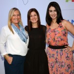 Andrea Gabel, de ST. Petersburg, entre Rosa Masgrau e Luciana Fernandes, do M&E