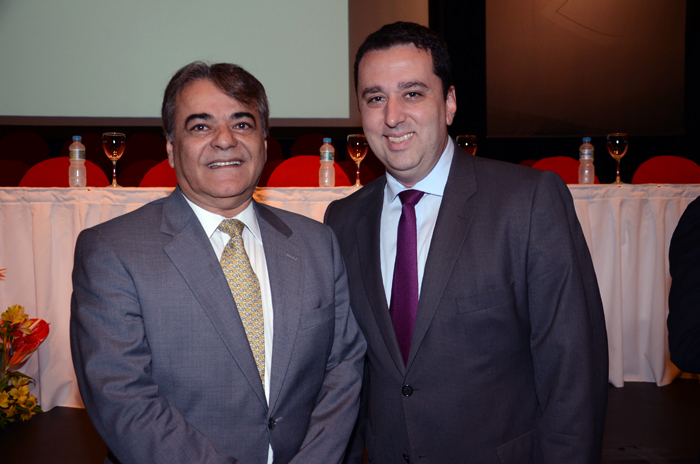 Antonio Carlos Carbone, da IATA, e Renato Hagopian, da Qatar Airways