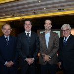 Antônio Américo, da Azul, Juarez Cintra Neto, da Ancoradouro, Antonoaldo Neves, presidente da Azul, e Juarez Cintra Filho, presidente da Ancoradouro