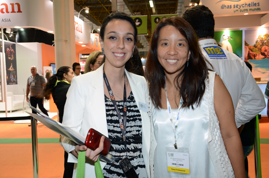Bianca Pizzolito, da WTM e Jéssica Corrêa, do Senac