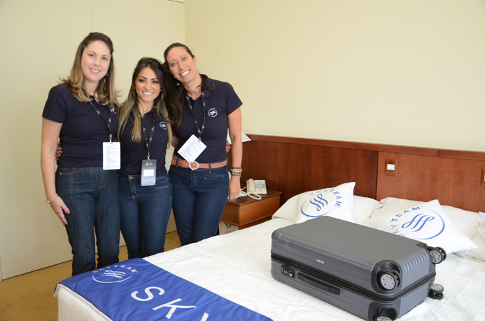 Bruna Freitas, Mariana Watzeck e Francine Gomes, da SKY Team