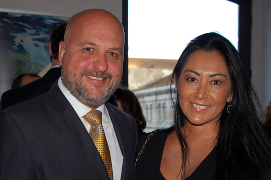 Carlos Vasque, da Esferatur com Leonor Bernhoeft