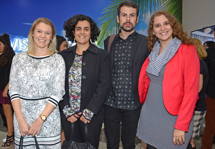 Carolina Cordioli, Renata Saraiva, Rafael David, e Karen Almeida, do Brand USA