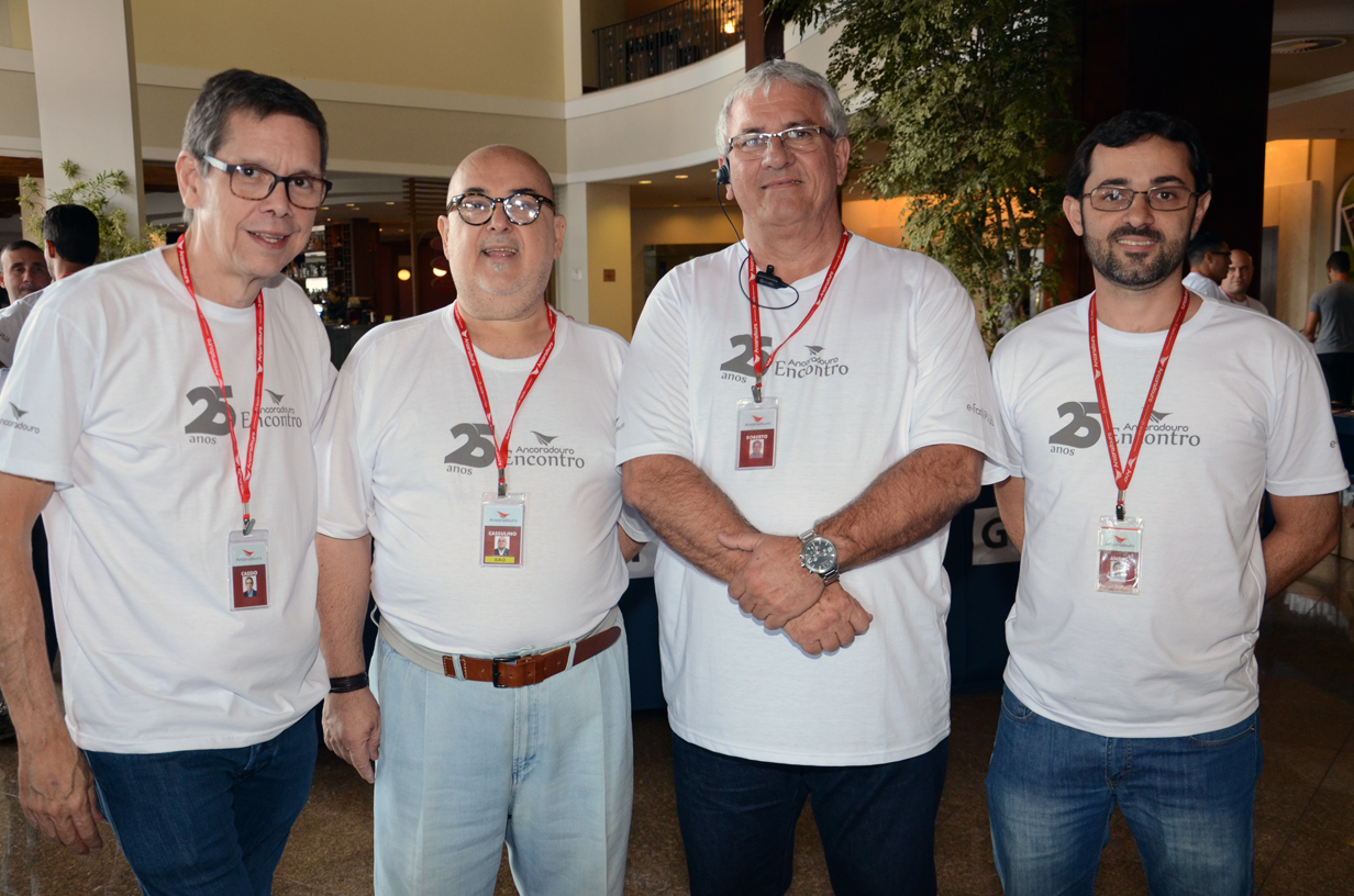 Cassio Oliveira, Cassulino, Roberto Garbim, e André de Santis, da Ancoradouro