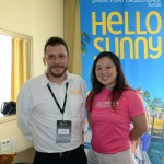 Caue Borini e Marcia Akiko, do Visit Florida