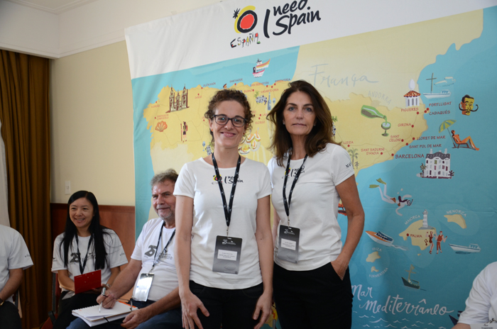 Clara Irigoyen e Maria Elvira Viedma, do Turismo da Espanha