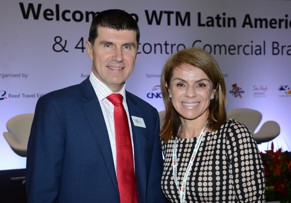 Craig Moyes, da WTM, e Jeanine Pires, da Pires Associados