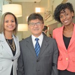 Daiana Moreira, Tanabe e Micheli Brito, da Abracorp