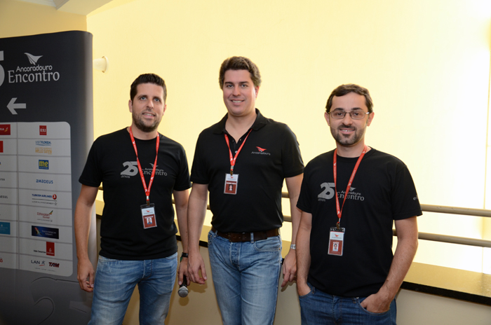 Daniel Castanho, Juarez Neto e André de Santis, da Ancoradouro