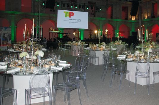 Decoração estava impecável para a premiação