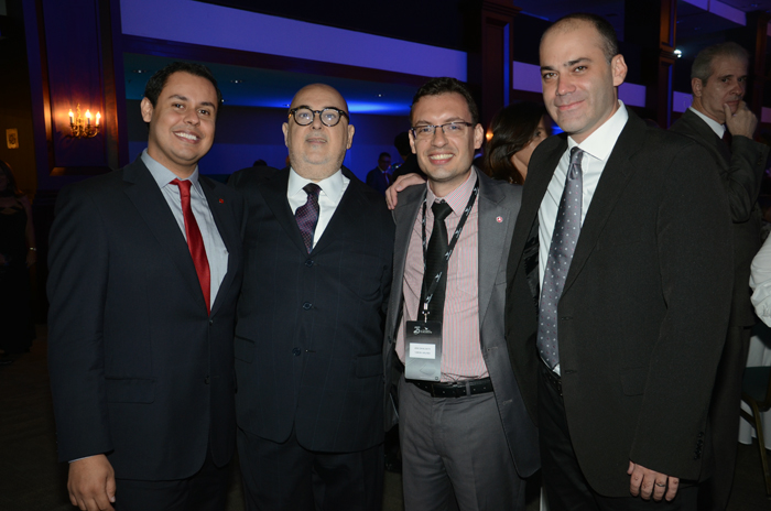 Douglas Araújo, da Turkish Airlines, Cassulino, da Ancoradouro, Jean Cavalcante, da Turkish Airlines, e Fernando Hagopian, da Ethiopian