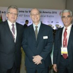 Edmar Bull, da Abav, Lawrence Reinisch, da Reed e Marcos Balsamão, da Abav-SP