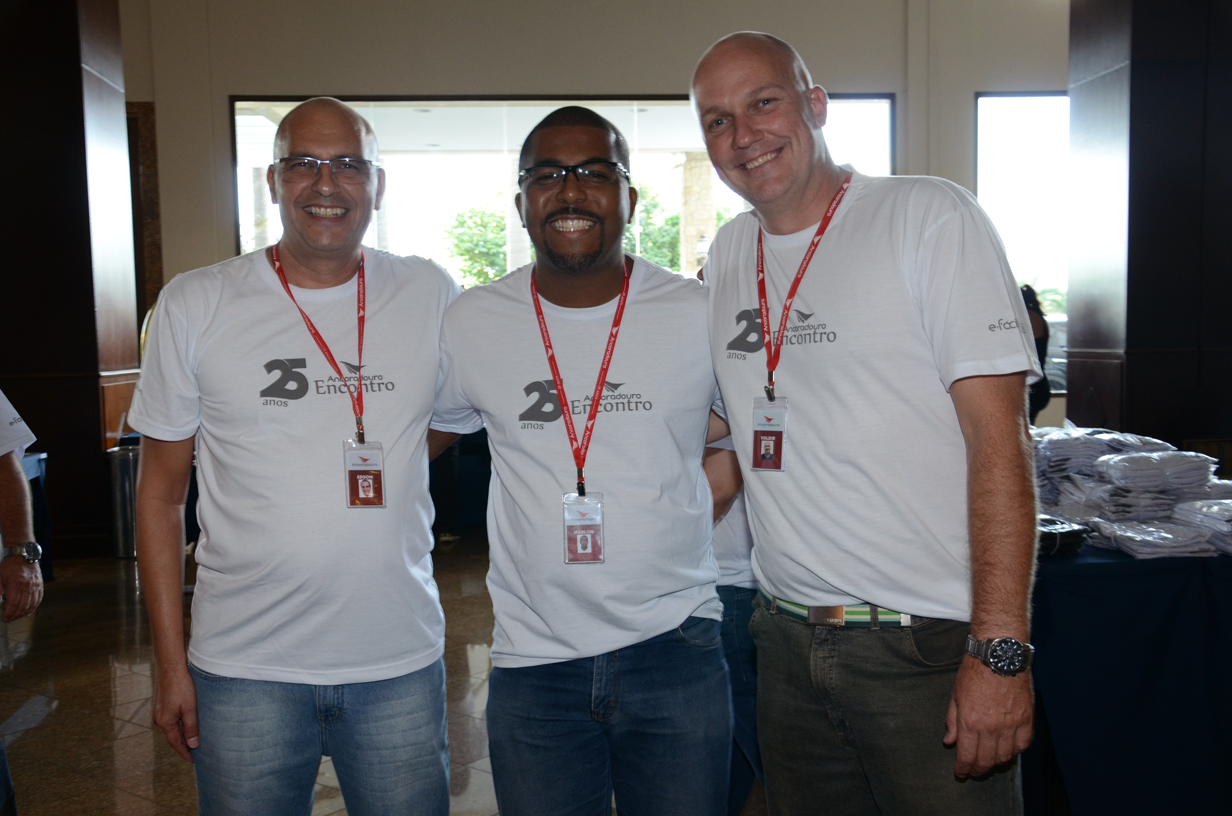 Edson Silveira, Marlon Pinheiro e Valdir Moeller, da Ancoradouro