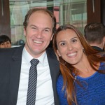 Eduardo Vasconcellos, da Kontik, e Adriana Cavalvante, da AirFrance KLM