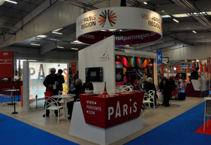Estande da região de Paris Estande da região de Paris