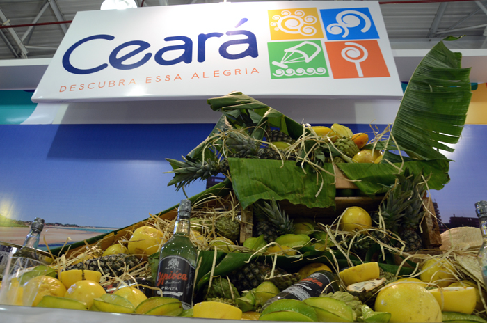 Estande do Ceará serve caipirinha para os visitantes Estande do Ceará serve caipirinha para os visitantes