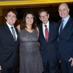 Fabio Camargo e  Laura Santos, da TAM, Cassio Oliveira, da Ancoradouro, Claudio Isolani, da TAM