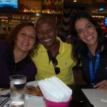 Fabiola Barra e o craque Wladimir com Alessandra Savoia, do Baia Príncipe