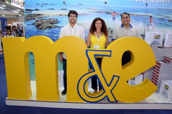 Felipe Ferrasco, da Prefeitura de Turismo de Florianópolis, Francisca França, do Majesticn Palace, e Bernini Miranda, da JI Administração