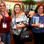 Flóris, da Vero Viagens, Patricia Rodrigues, da Realize Viagens, e Marly Pinto, da Comudus Viagens
