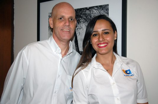 Gilberto Silva e fernanda de Oliveira, da Travel Ace Gilberto Silva e fernanda de Oliveira, da Travel Ace