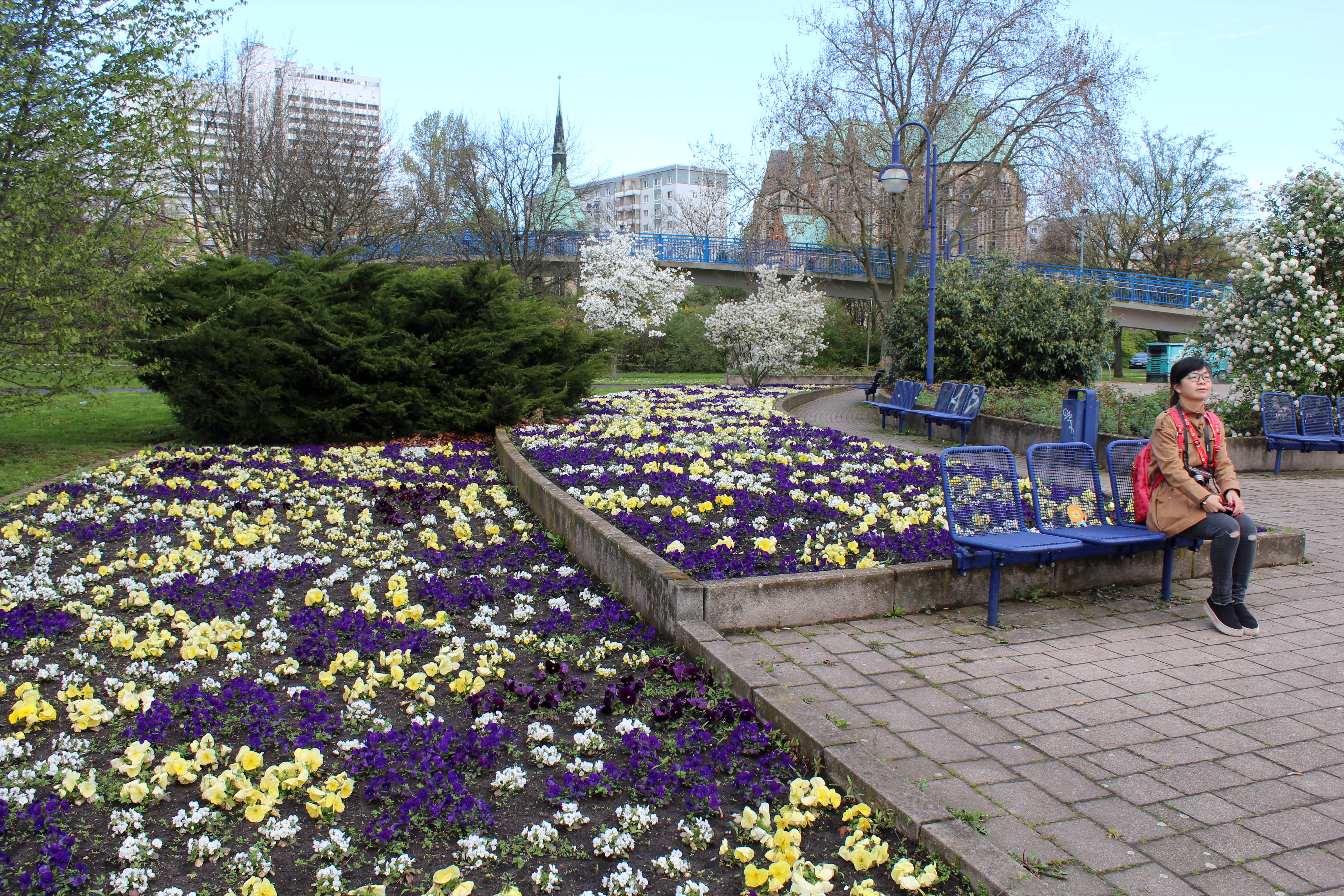 Jardins bem cuidados enfeitam os parque Jardins bem cuidados enfeitam os parque