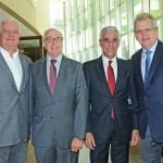 Jorge Beluco, do Magic Tour, Francisco Leme, da  Jet Stream, Marcos Balsamão, da Abav-SP, e Edmar Bull, presidente da Abav Nacional