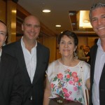 José Blanco e Alejandro Páez, da Pullmantur com Idalina Gonçalves, da MG Travel e Alex Calabria, da Royal