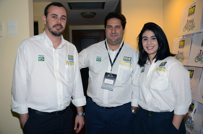 João Taylor, Vitor Bauab e Luciana Fernandes, do M&E
