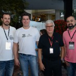 João Taylor, do M&E, Juarez Cintra Neto e Juarez Cintra Filho, da Ancoradouro, e Anderson Masetto, do M&E
