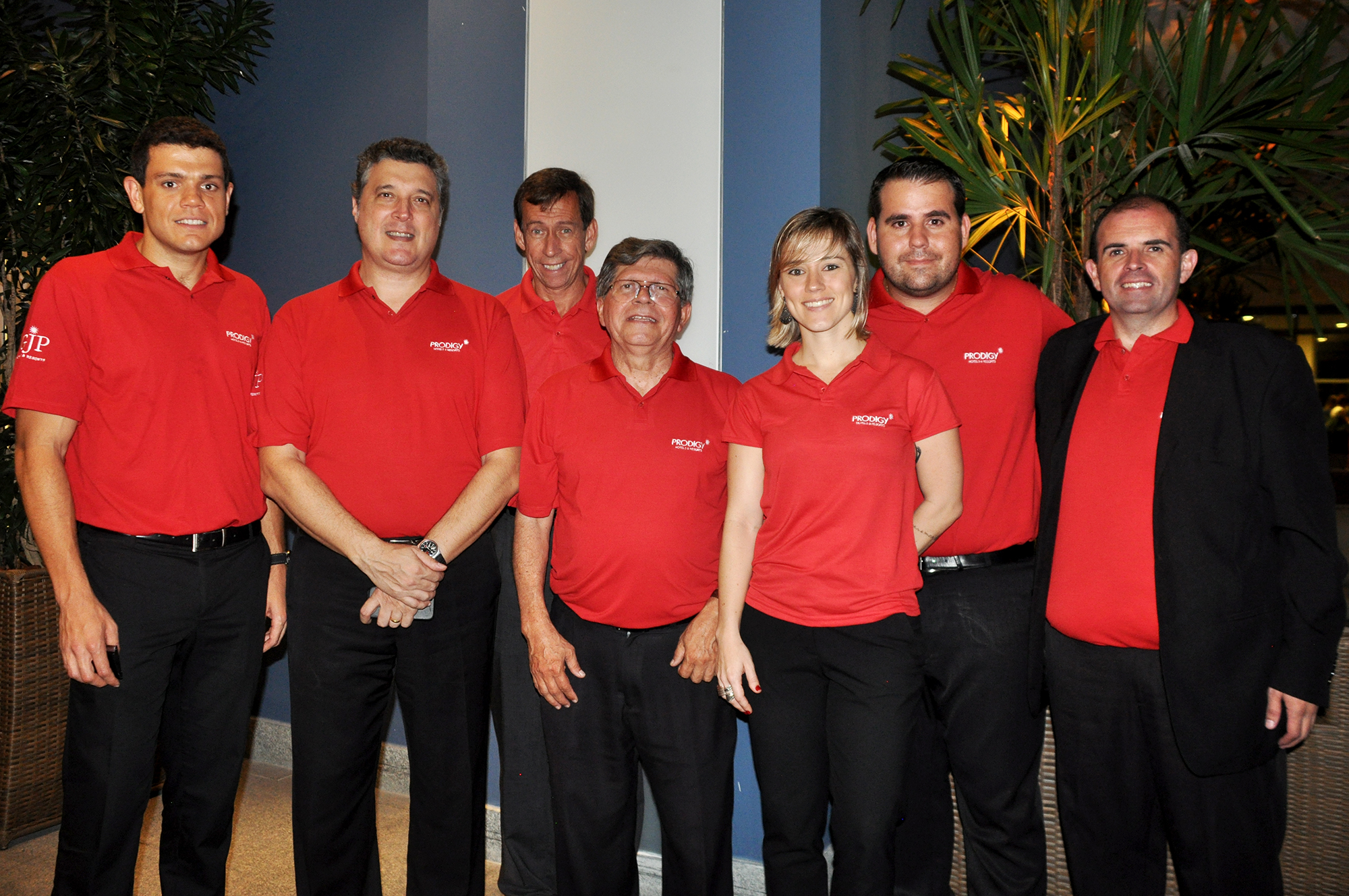 Juan Andrade, George Durante, André Lameiro, Artur Fernandes, Michele Grave, João Caseiro e Emerson Cordóva, da GJP