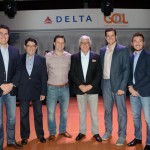 Juarez Neto, Luiz Teixeira, Fabricio Jeronimo, da Gol, Juarez Filho, Luciano Macagno e Danilo Barbizan, da Delta