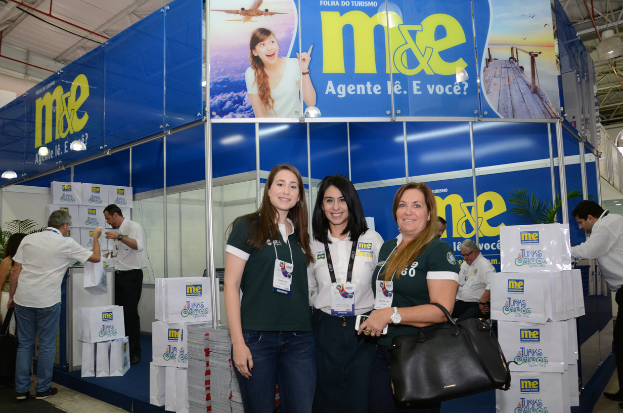 Juliana Luck e Ana Rosa Luck, da Luck Receptivo, e Luciana Fernandes, do M&E
