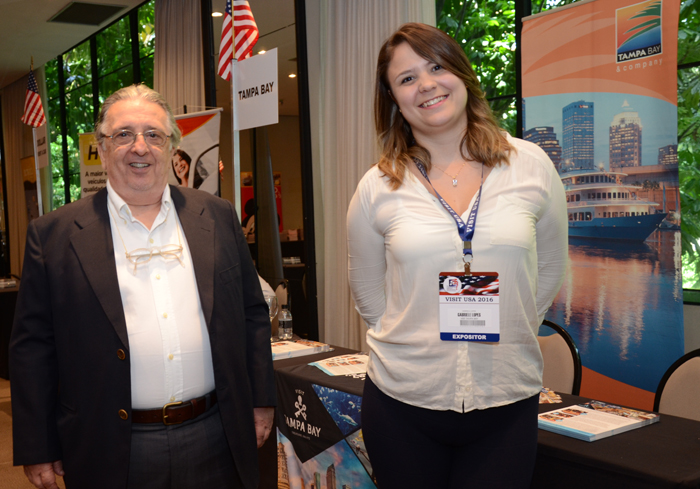 Leslie Benveniste e Gabriele Lopes, do Visit Tampa Bay Leslie Benveniste e Gabriele Lopes, do Visit Tampa Bay