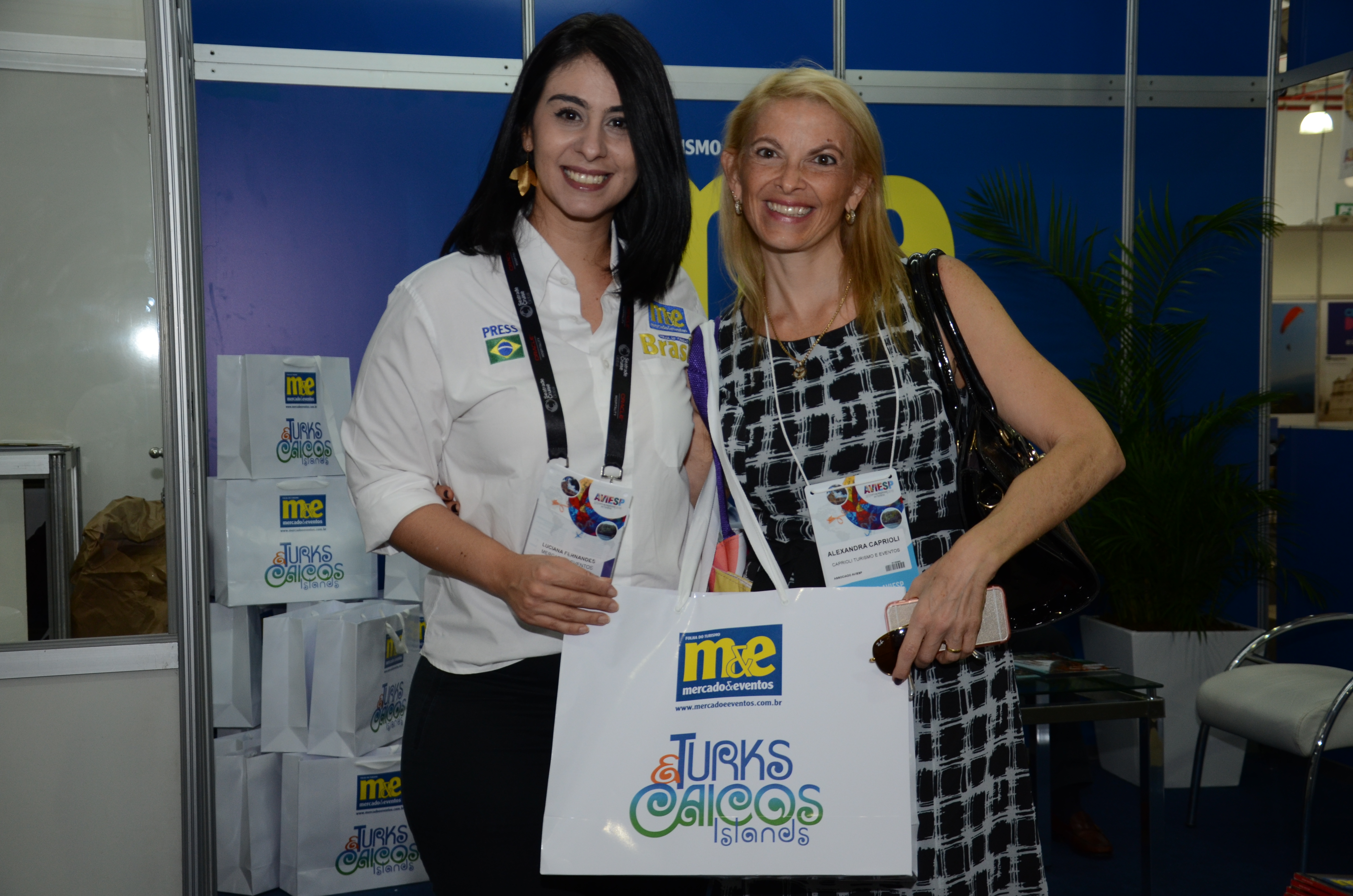 Luciana Fernandes, do M&E, e Alexandra Caprioli, diretora de turismo de Campinas