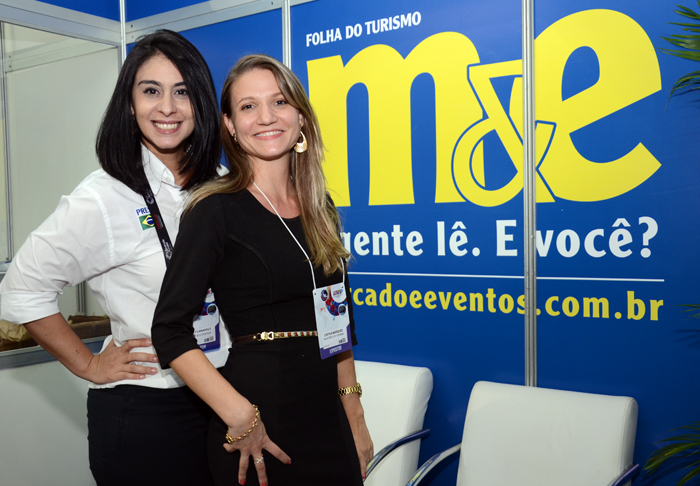 Luciana Fernandes, do M&E, e Cinthia Marques, do MTur