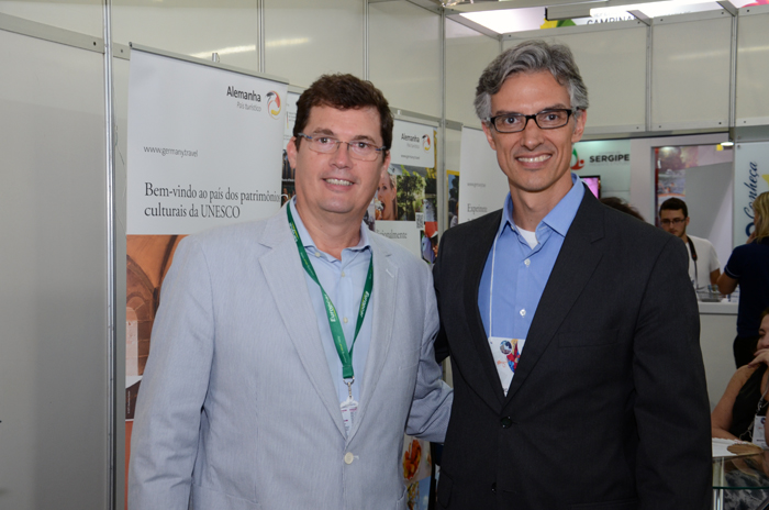 Luiz Moura, da Europcar, e Marcos Ferraz, da Clia Abremar