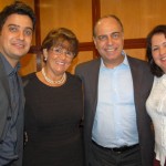Marcelo Gomes e Elisa Gonzalez, da Royal com Inês Belini, da Mendestur e Orlando Palhares, da CVC
