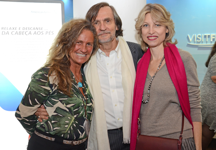 Mari Masgrau, do M&E,  Jean-Philippe Pérol, da Atout France, Caroline Putnoki, de St. Martin