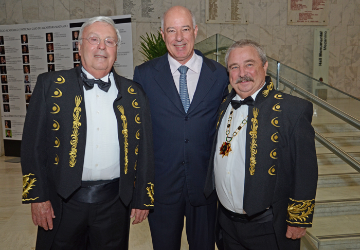Mario Carlos Beni, Herculano Passos, deputado Federal, e Armando Arruda, da Ubrafe Mario Carlos Beni, Herculano Passos, deputado Federal, e Armando Arruda, da Ubrafe