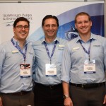 Martim Diniz, Mauricio Alexandre e Felipe Timmerman, do SeaWorld