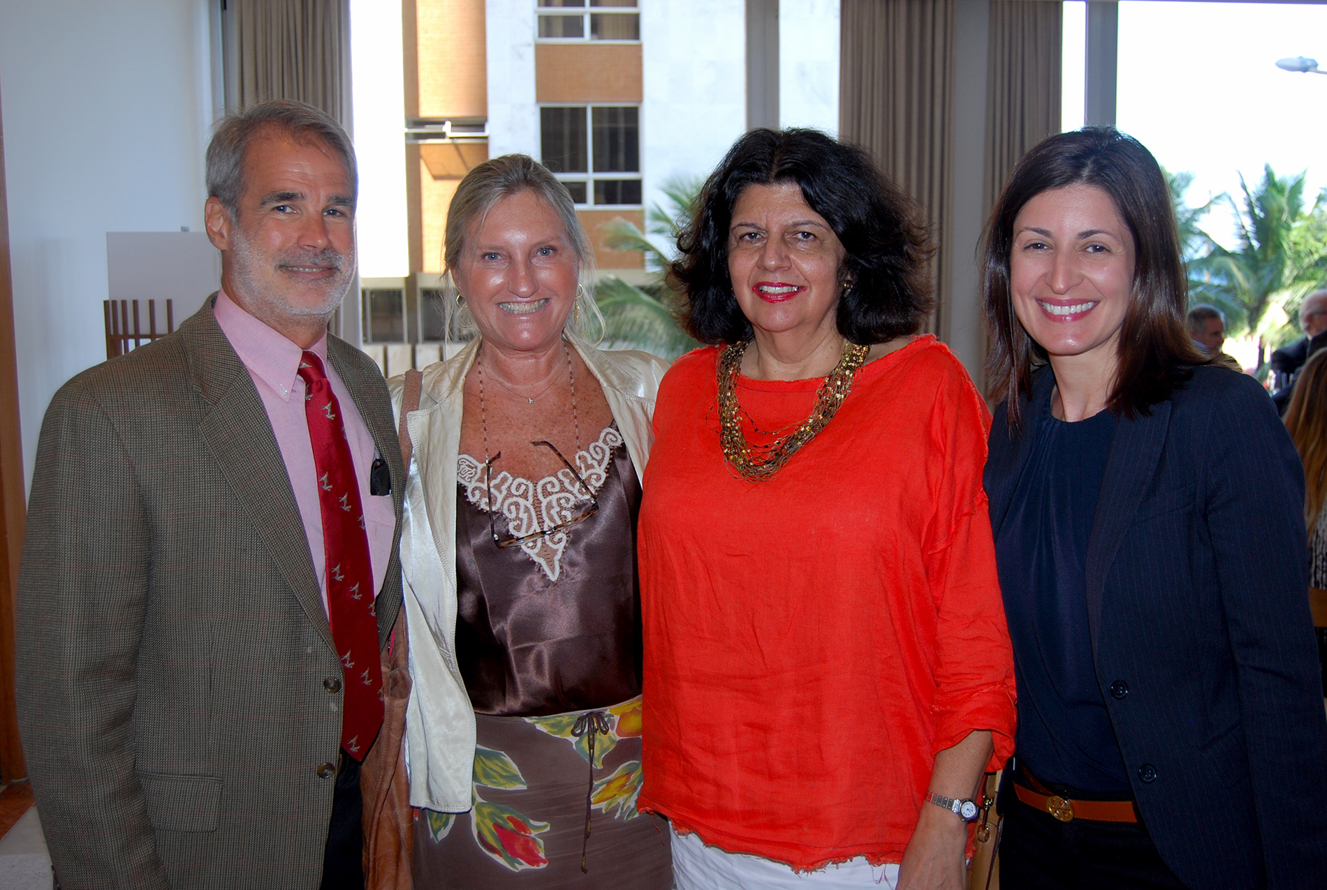 Michael Muth, do Dpt. de Comércio dos EUA, Rosa Masgrau, do M&E, Jussara Haddad, do Visit USA, e Andrea Gabel, do Visit St. Petersburg Clearwater