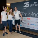Murilo Mazza e Fabricio Stroppa, da FMZ Turismo, e Renata Marostica, do Planet Viagens